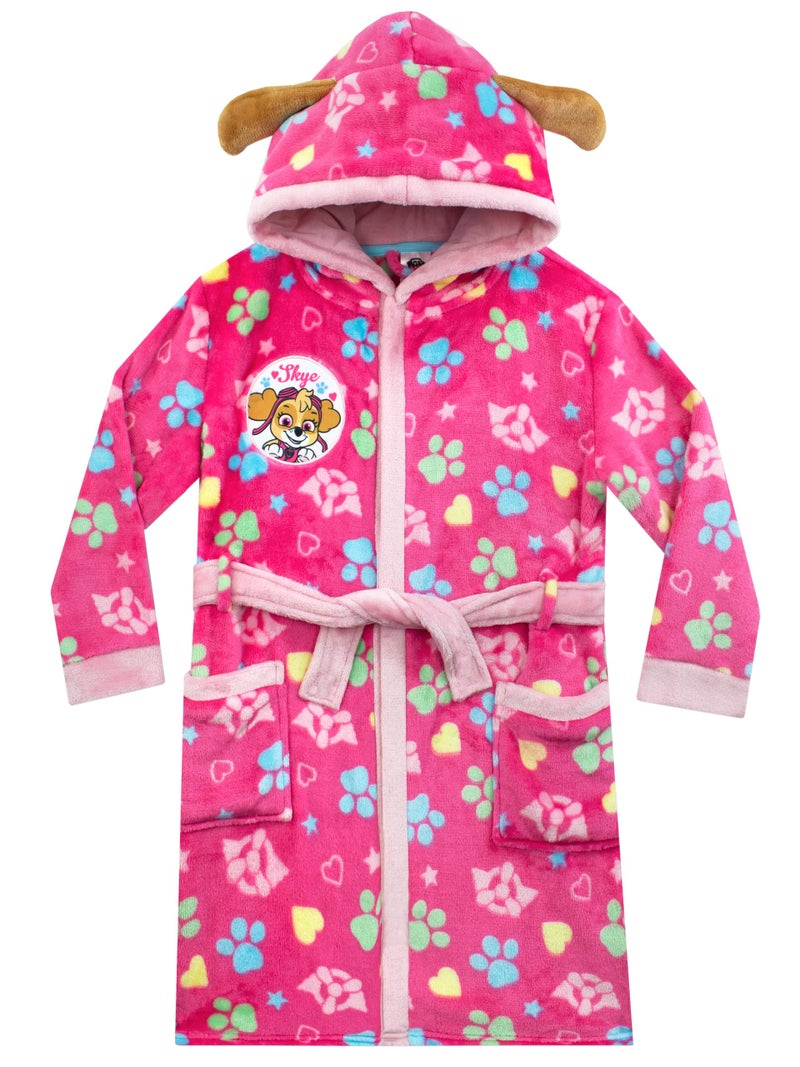 Paw Patrol Bath Robe | Skye Girls Bathrobe | Girls Robes | Size 3T Pink - Image 1